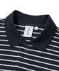 URBANDTYPE Paris Stripe Long Sleeve Polo Shirt_Dark Navy