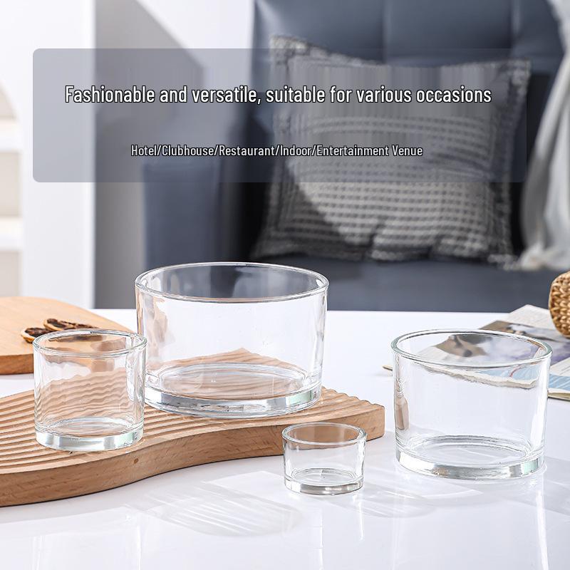 Elegant Transparent Glass Aroma Candle Holder
