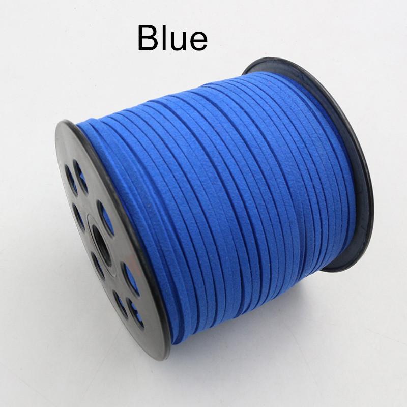 10m/lot 2.5mm Flat Faux Suede Braided Cord Korean Velvet Leather Thread String Rope For DIY Necklace Jewelry Making Supplies