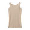 Tank Top Kirei Labo Completely Seamless Cool Material That Is Light and Lightly Stretchy Rayon KL7653R New Noble Beige M [Cool Stretchy]