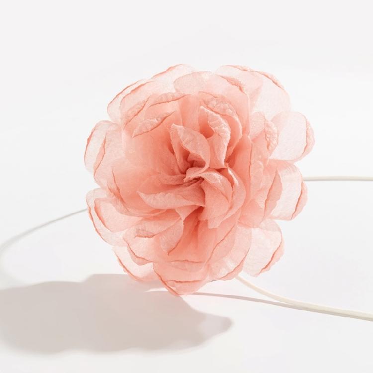 Fashion Trend Mesh Flower Rose Collarbone Chain Temperament Simple Necklace