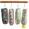 Plastic Bag Holder Printing High Capacity Multi-use Waterproof Elastic Mouth Closure Storage Washable Wall Mounted Grocery Bag Holder for Home