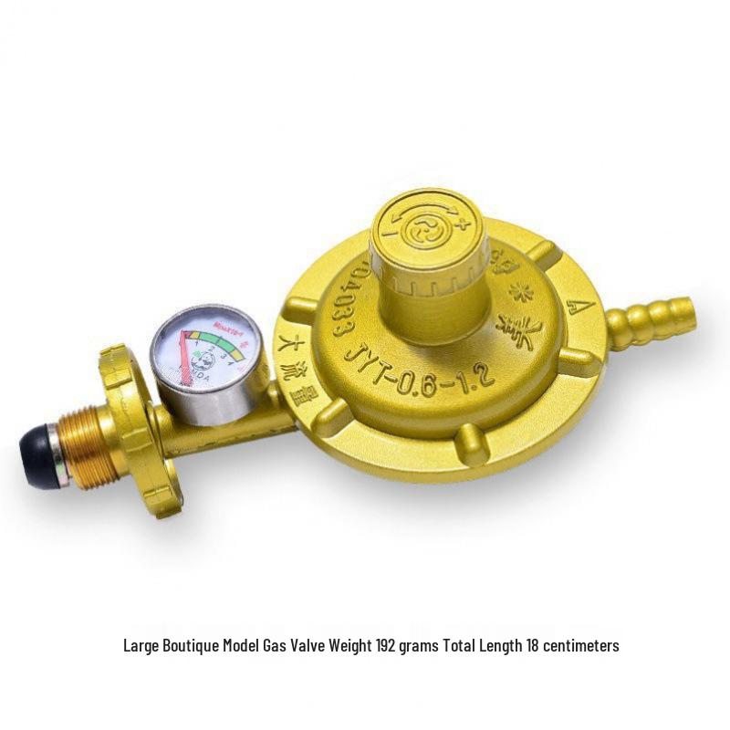 Explosion-Proof Pressure Reducing Valve for Household Gas Cylinders with Gauge