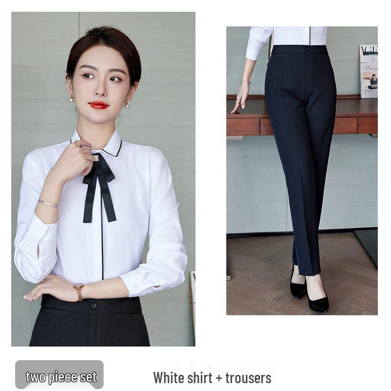 High-End Women's Professional Workwear: Spring Outfits for Hotel Reception, Beauty Salons, Jewelry Stores, and Sales Departments