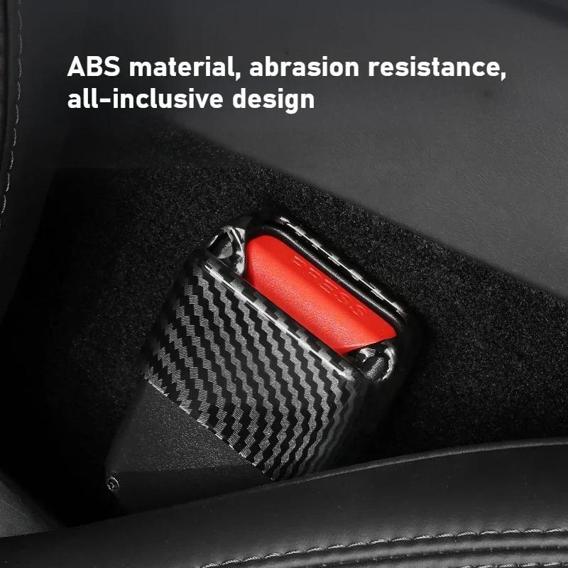 Car Seat Safety Belt Buckle Cover for Tesla Model Y LAUNCH/Juniper/3+Protective Clip Anti Scratch Case Shell Accessories ABS