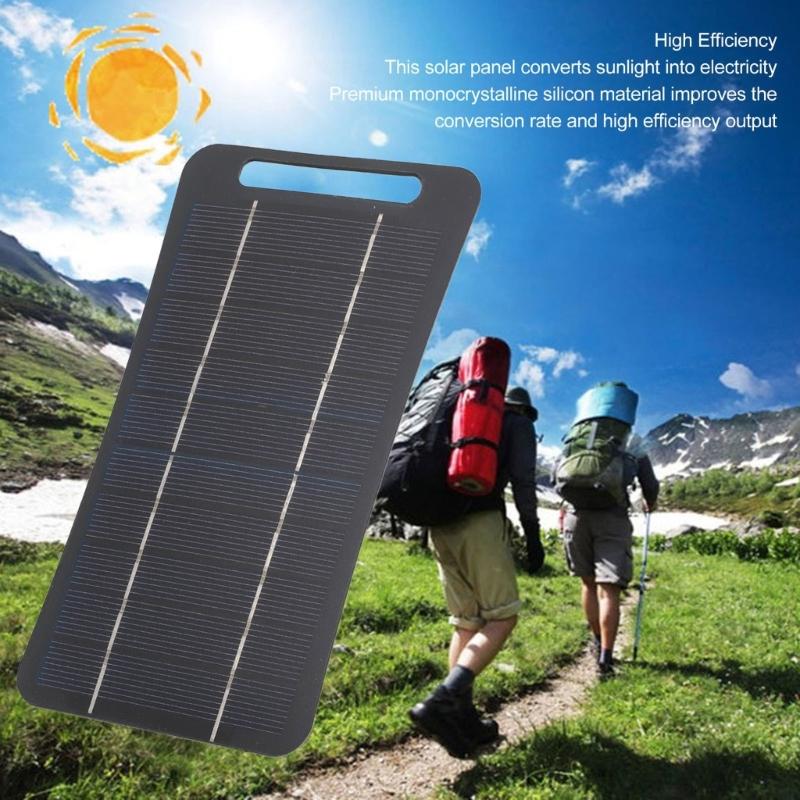 Sturdy Crystallines Silicon Materials 5W 5V Small Solars USB Charging for Sustainable Power Outdoor Excursions