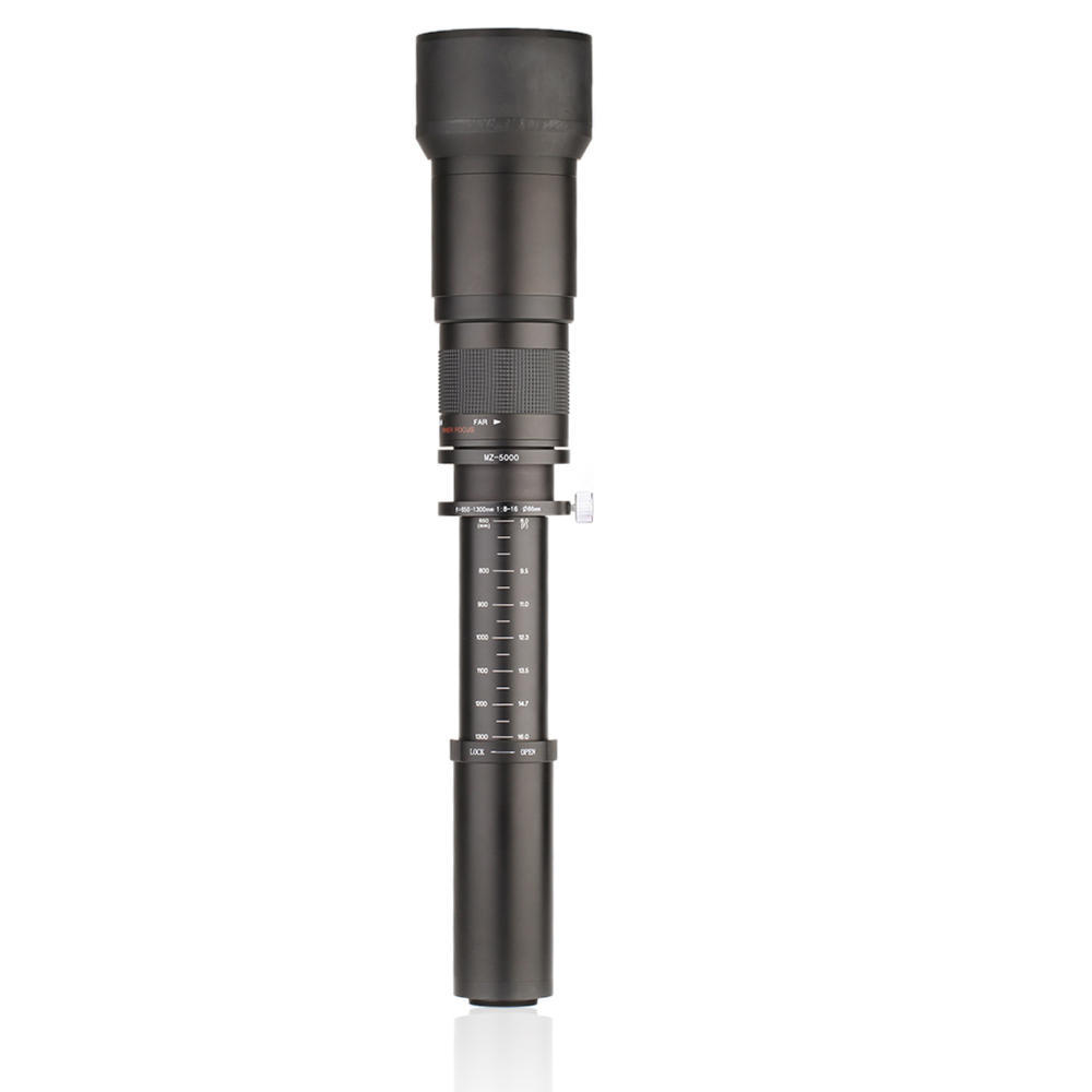 Kelda 6501300 mm F8.016 Ultra-Telezoomobjektiv mit TMount für Canon Nikon DSLR-Kamera