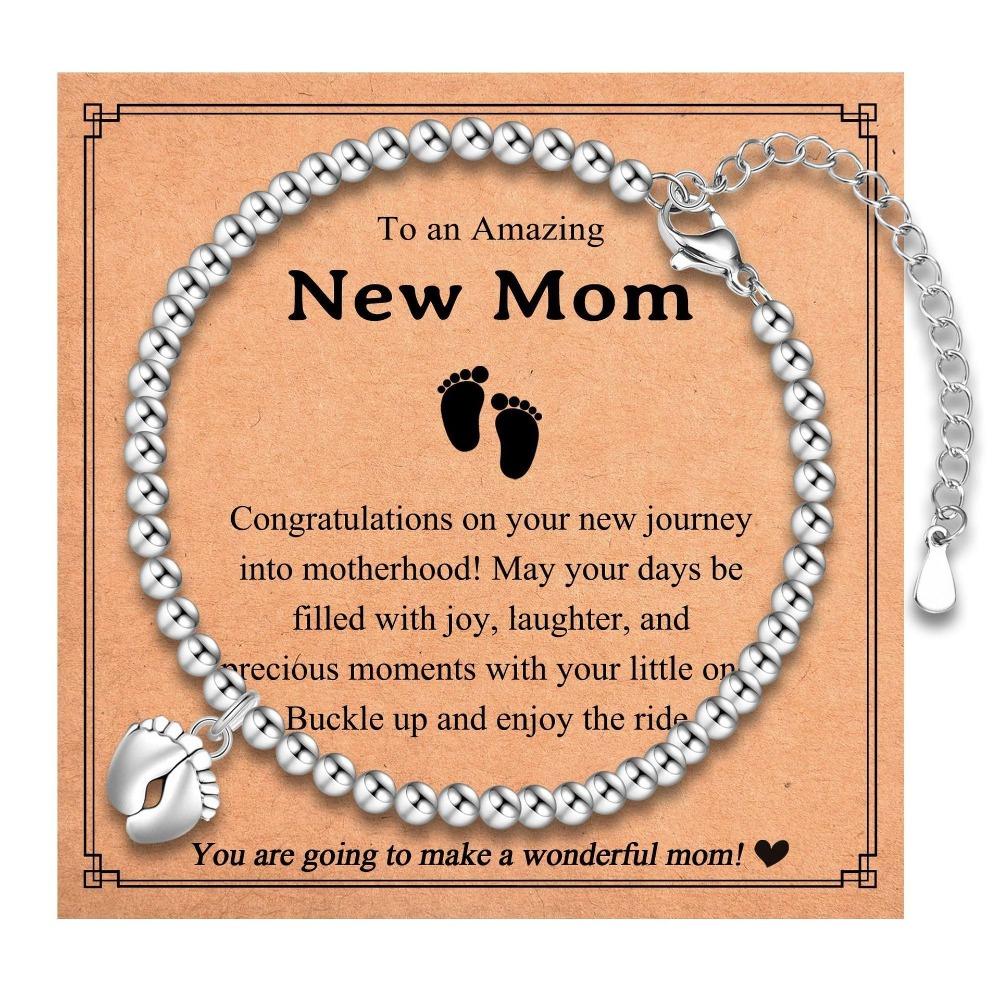 Wave Silver Bead Bracelet Wave Pendant Lobster Buckle Adjustable Silver Bead Bead Sister Wave Silver Bead Bracelet
