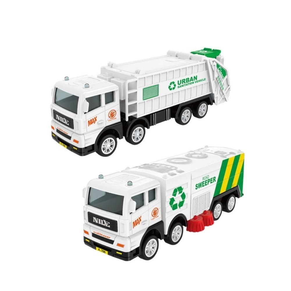 Inertia Powered Recycling Sanitation Vehicle Plastic Inertia Car Toy Garbage Truck Toy Boys Gifts