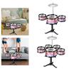 Kids Children Drum Set Music Toy Kids Jazz Drum Kits Music Enlightenment for Ages 2 3 5 6 Years Old Parties Stage Performance