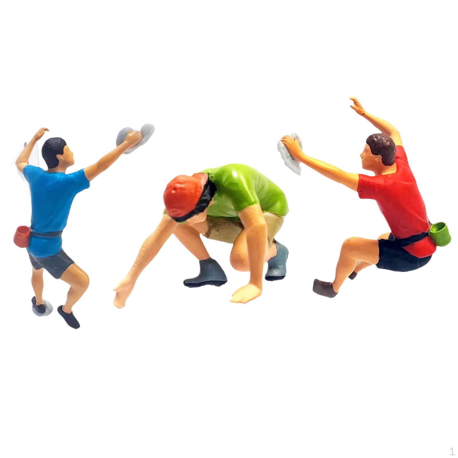 

1/87 Climbing Figures Model for Diorama And Train Layouts 2 pieces