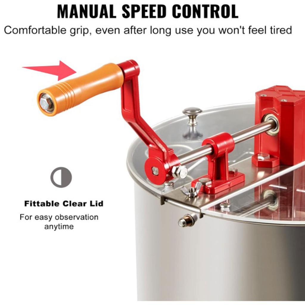 Honigschleuder-Griff für den Bauernhof Bequemer Griff Reparatur-Ersatzteil Einfach zu installieren Professionelle Honigschleuder-Kurbelstange