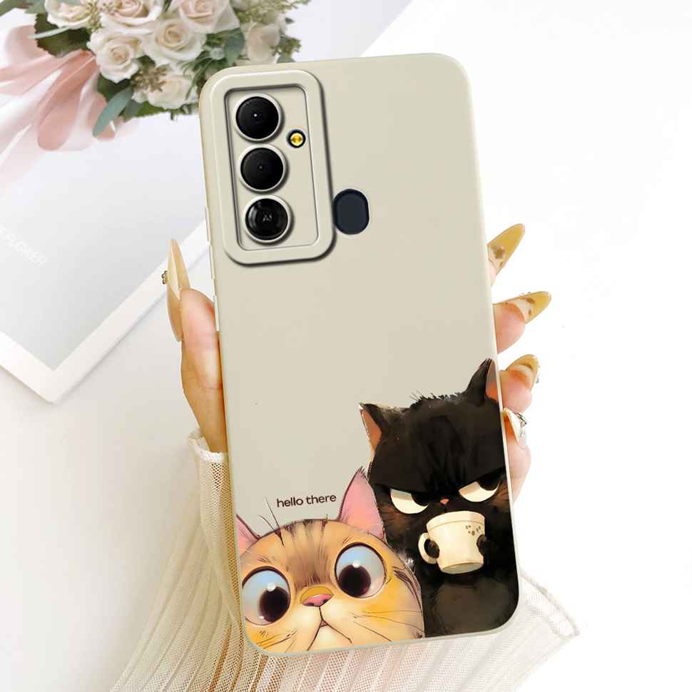 For Tecno Pop 6 Go BE6j Case Simple Style Silicone Shockproof Back Cover Coque For Tecno Pop6 Go POP 6 GO Phone Bumper Shell