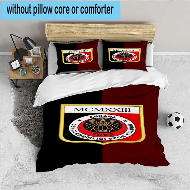 Genkelbigli Club Sports 3PCS Bedding set,Ideal for 1pc Duvet Cover And 2pcs Pillowcases Perfect for Fan gift,Ideal for Bedroom, Dormitory
