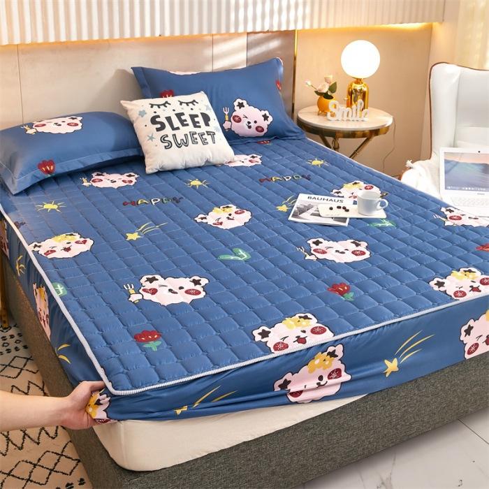 New Cartoon Mattress Cover Protector Soft Comfortable Breathable Printing Bedding Mattress Bed Cover Fitted Machine Washable