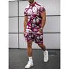 Fashion Men's Casual Suit T-shirt Shorts Two-piece Set Summer Simplicity