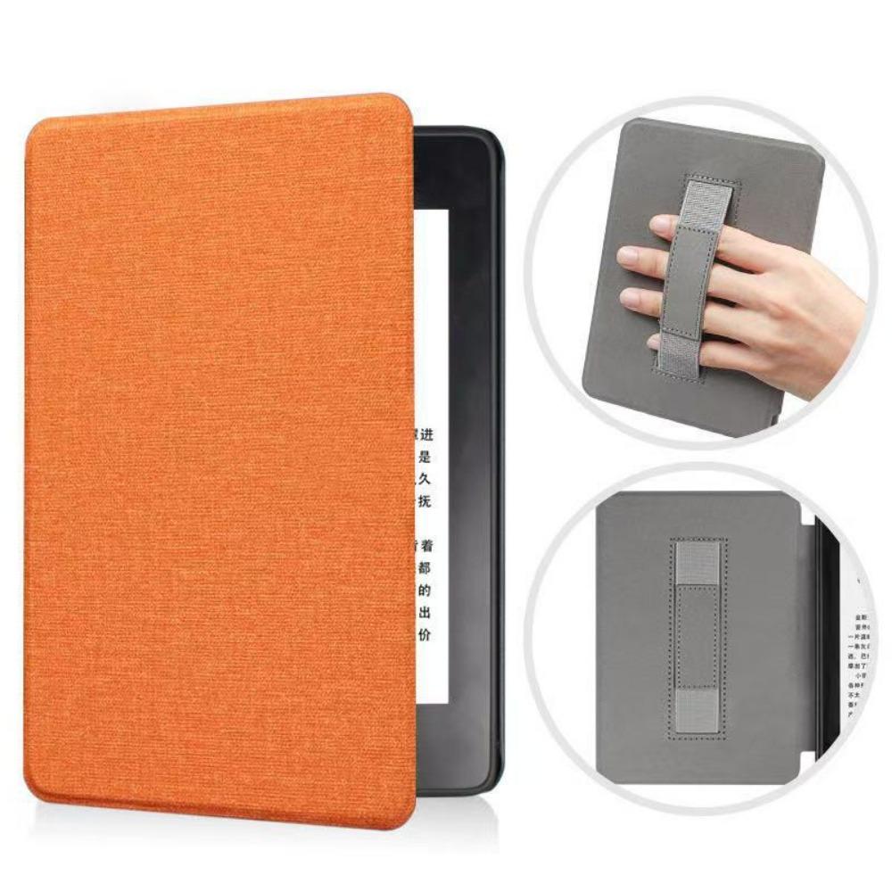Kindle Case 2024 for Amazon Kindle 658 Youth Edition KPW6 Fabric Cover with Hand Strap Protective Shell