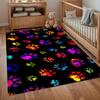 Rainbow Paw Print Carpets for Living Room Non-Slip Washable Rug Bedroom Decor Carpet Home E-sports Chair Rugs Washroom Floor Mat