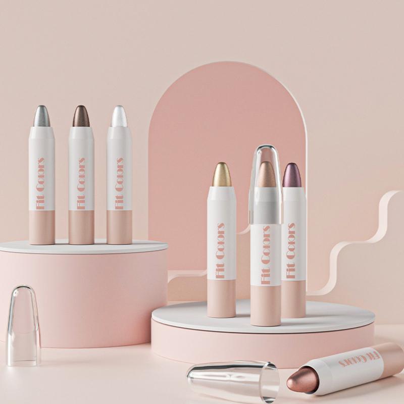 Pearl Light Lidschattenstift Single Mouth Flash Lip Eye Dual-Use-Make-up-Stift