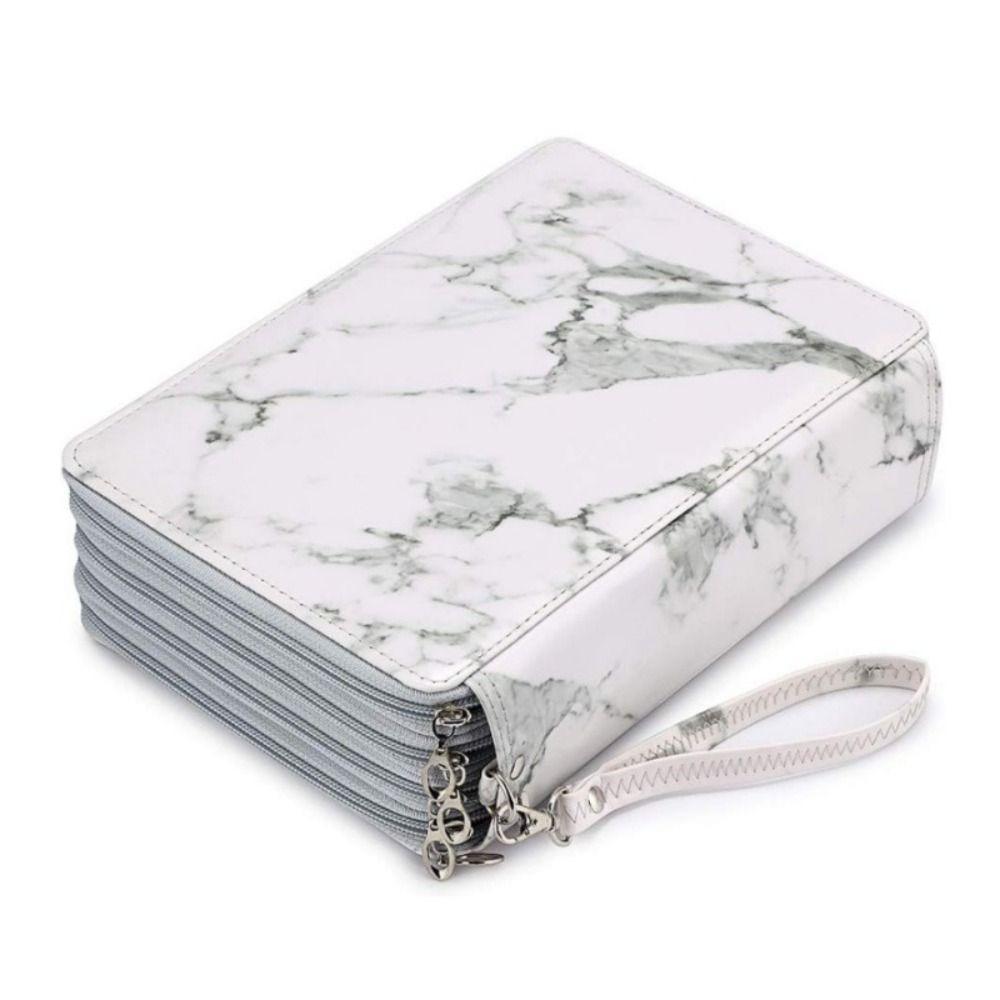 200 Löcher Bunte Bleistifte Aufbewahrungstasche 5 Schichten Tragbar Große Kapazität Etui Halter Schreibwaren PU Leder Schüler Federmäppchen