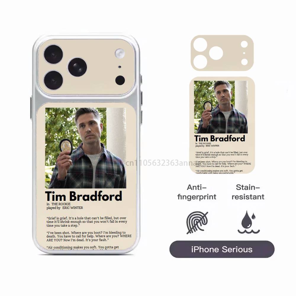 

Tim B-Bradford Rookied Protective Sticker for iPhone 17 Pro 17 ProMax Full Body Back Cover Decal Skin iPhone17promax