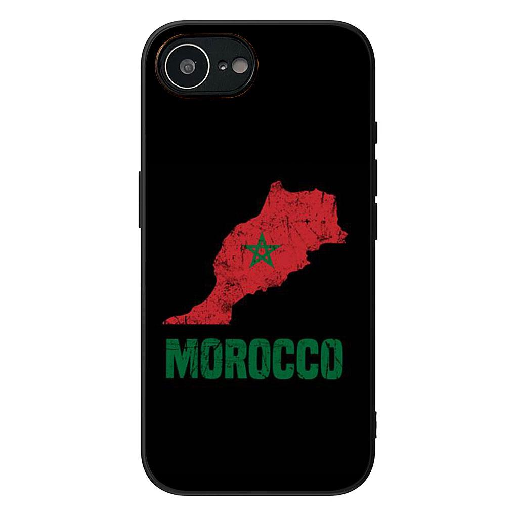 Soft Cover for Apple iPhone 13 12 Mini XS 11 Pro Max 7 8 Plus + XR SE 2022 2020 SE3 Coque Phone Case Morocco Flag