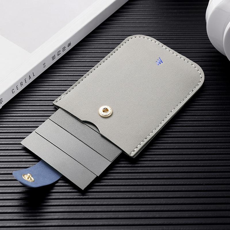 Slim Leather Card Holder Wallet – Compact, High-End, Large Capacity for Men & Women