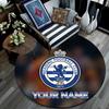 Custom Name Rangers FC Round Area Rug,Carpet Rug for Living Room Bedroom Sofa Playroom Decor,Non-slip Floor Mat