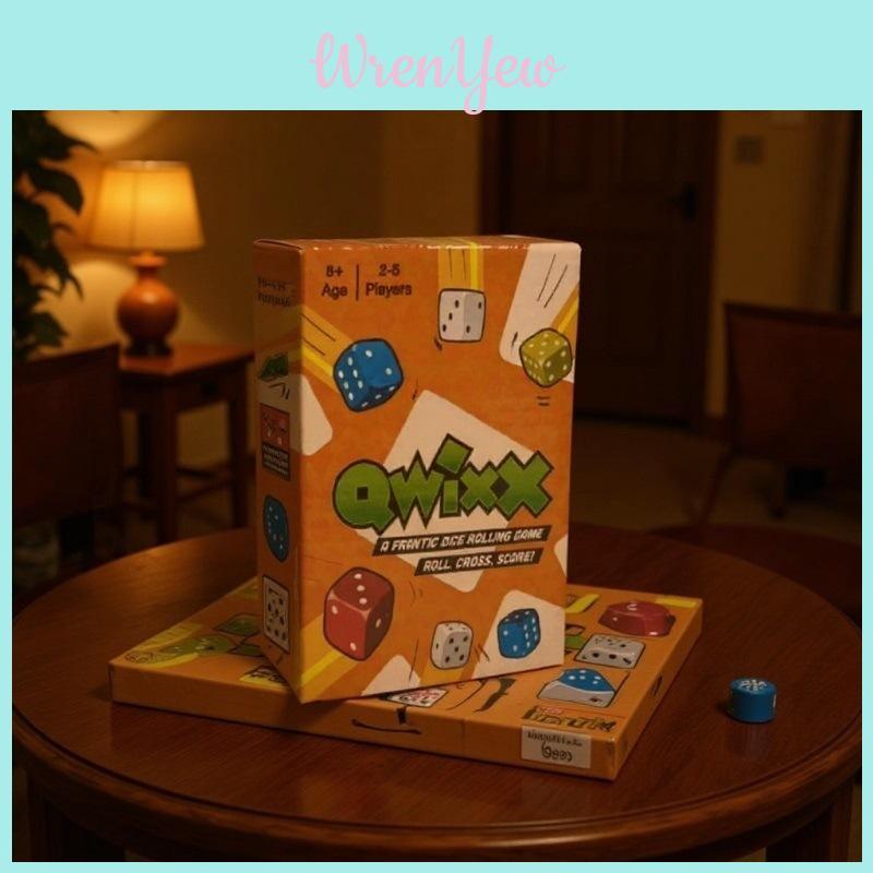 Qwixx Tabletop Family Board Game With Visual And Cognitive Development Features