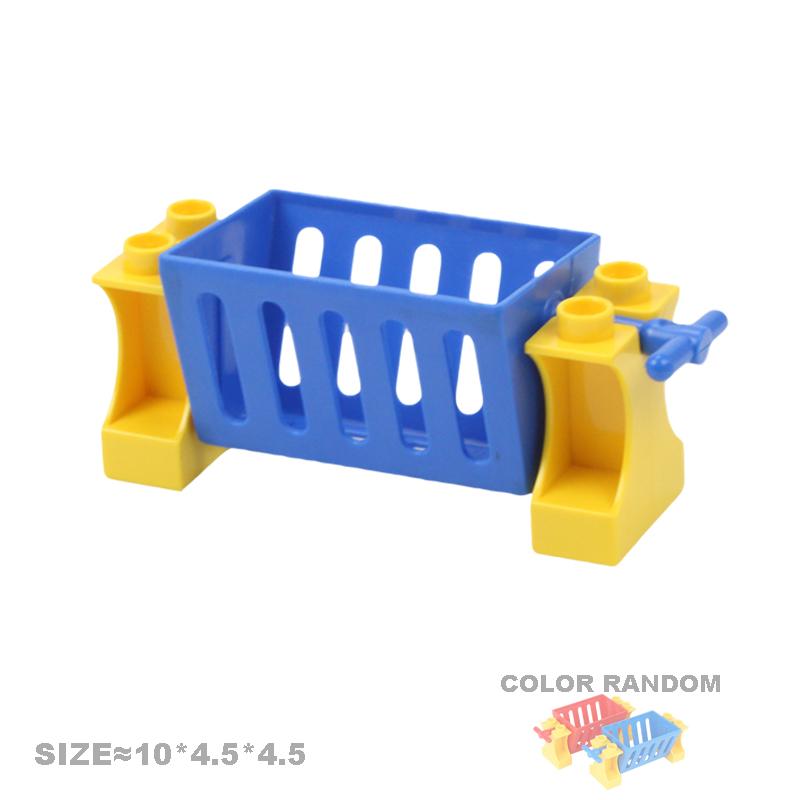 Play House Big Building Blocks Furniture Accessories Utensil Table Chair Compatible Sets Bricks Assemble Toys For Children Gifts
