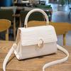 Bag, Female Crocodile Pattern, Niche and Versatile Handbag, Crossbody Bag, High-end Texture, Kelly Bag, Small Square Bag