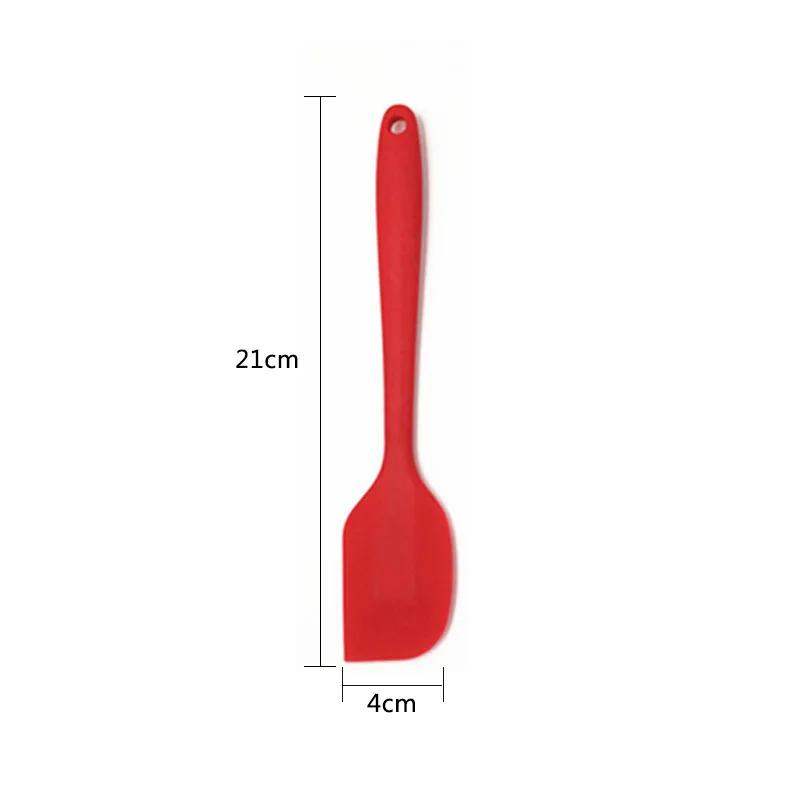 21cm Nonstick Silicone Spatula Cream Butter Cake Spatula Mixing Batter Scraper Baking Scraper Mixer Heat-Resistant Cooking Tool