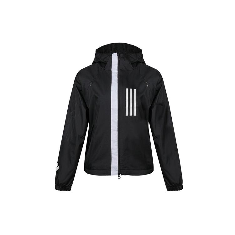 Куртки Adidas Женские Черные С Капюшоном Умеренные Другие DZ0034 S