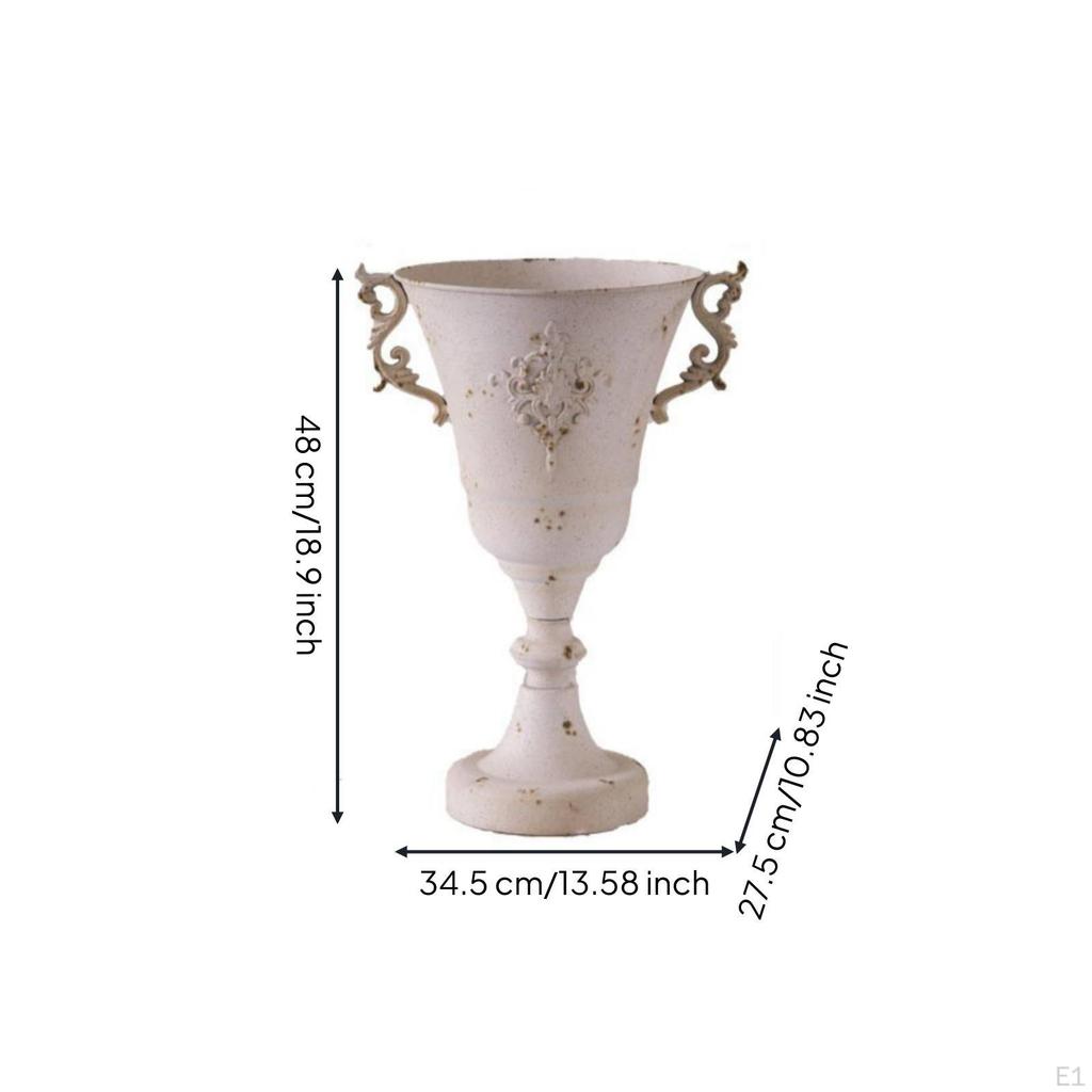 Urn Planter with Handles Tall Stand Ornate for Storefront