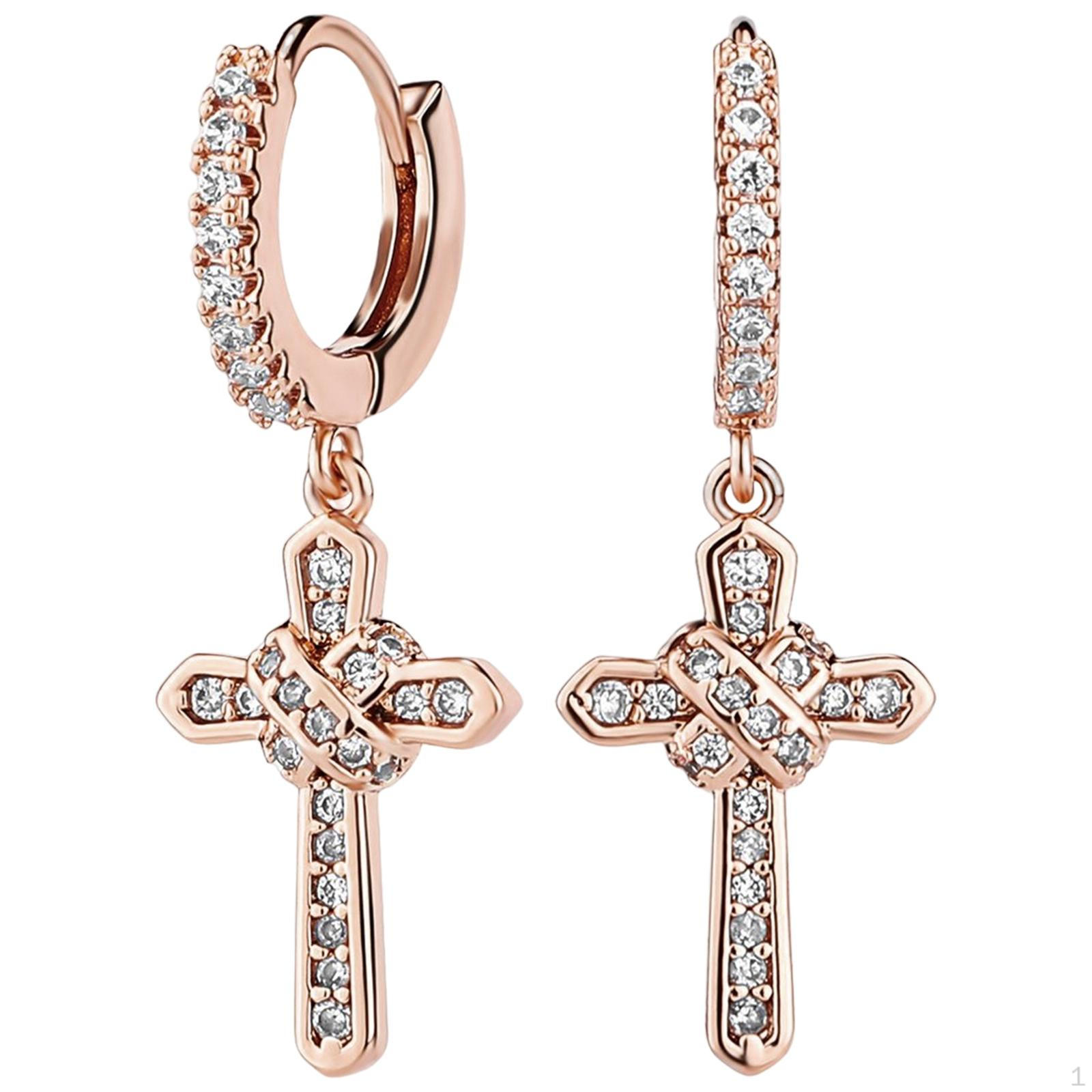 

Hoop Earrings, 14K copper material gold Small Earrings for Men Women Graduation 1.1x0.39inch рожевий колір золота