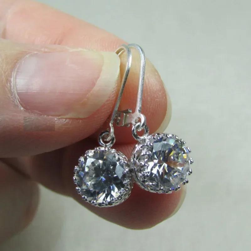 2026 New Colorful Crystal Zircon Bridal Earrings, European and American Personalized Fashion Trend, High End Jewelry