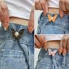 Pack Of 6, Three Colors, Butterfly-Shaped Waist-Cinching Buttons, Detachable, No-Nail-Seam Button Alteration For Jeans Waists.