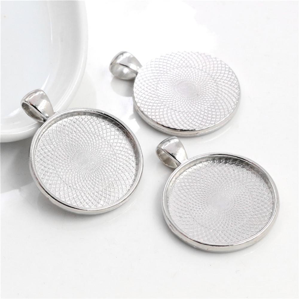 

10pcs 20mm Inner Size 9 Classic Colors Plated Classic Style Cabochon Base Setting Charms Pendant
