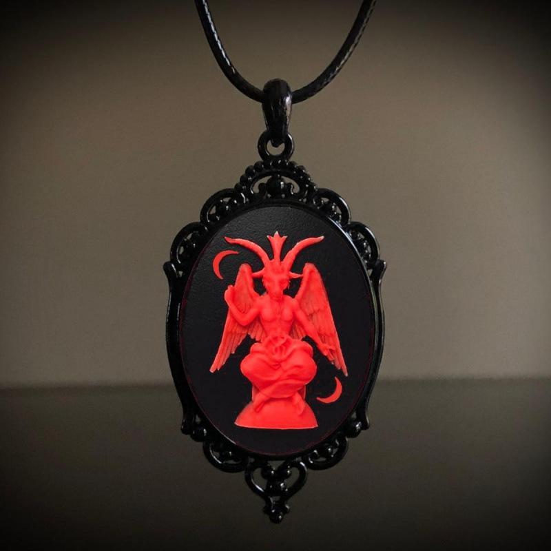 Jun'an Retro Gothic Europäisch & Amerikanisch Halloween Halskettenanhänger