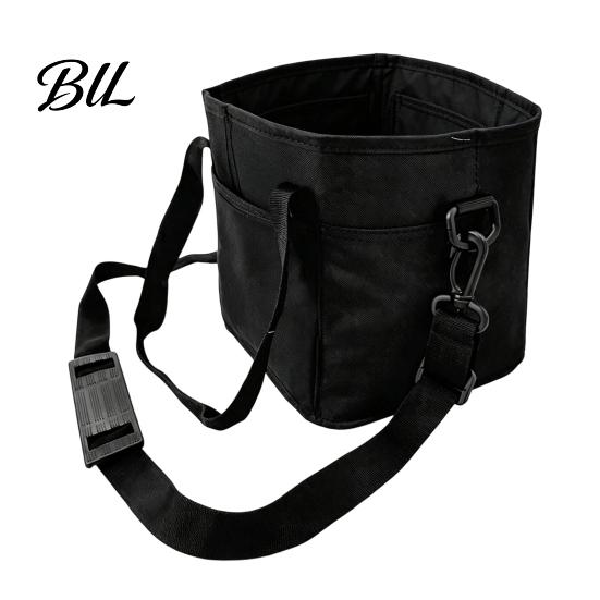 Collapsible Cup Carrier for Parties Beverage Drink Pouch with Adjustable Strap, Reusable Waterproof 4 Multi Group Orders Holder, Foldable Portable