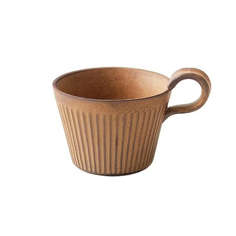 JUSTINLAU Ceramic Mug Valentine's Day Gifts Breakfast Coffee Milk Oat Cup Creative Couple Cup with Handle Home/Office Water Cups