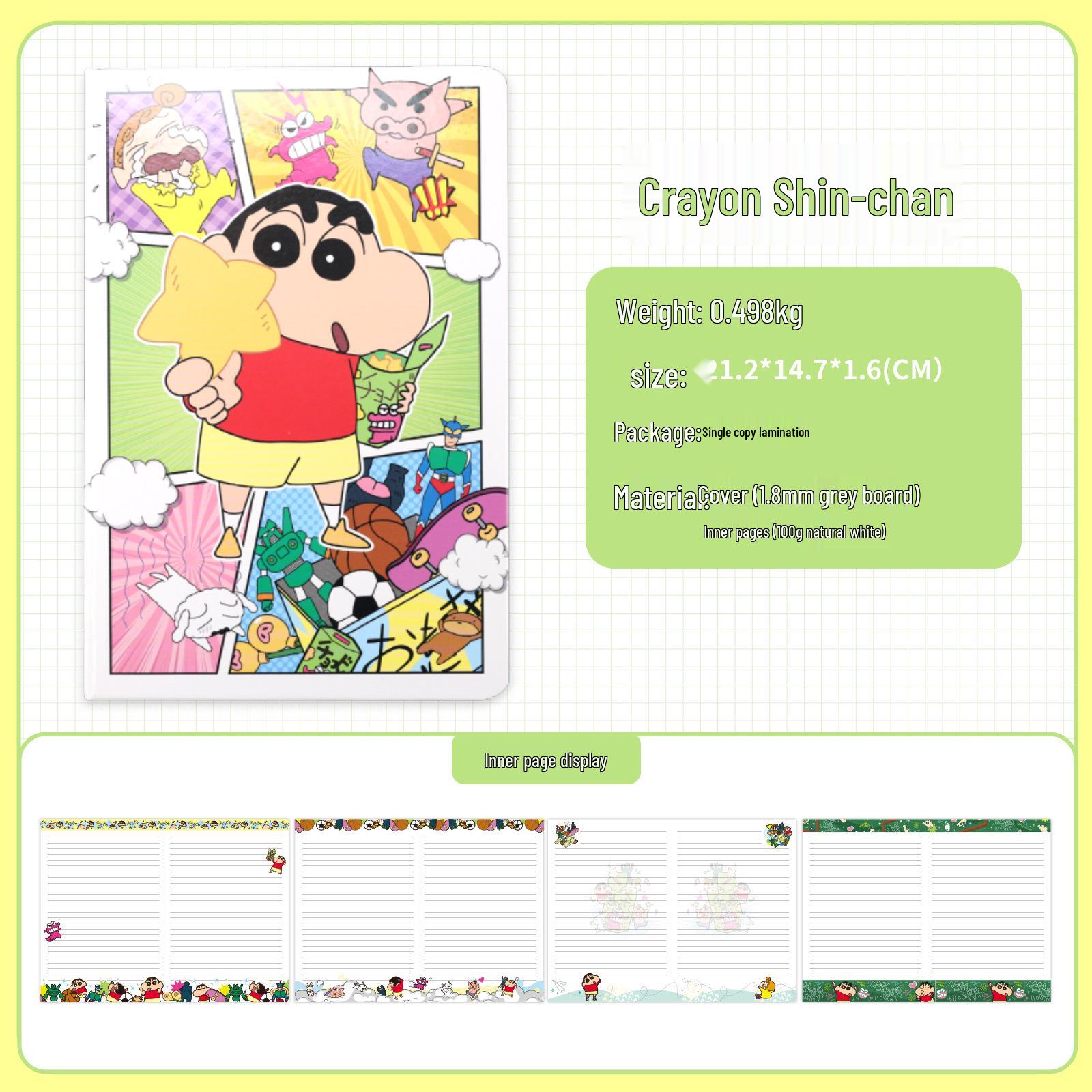 

Красочный блокнот-планировщик для студентов А5 в твердой обложке с Шин-чаном Single Book