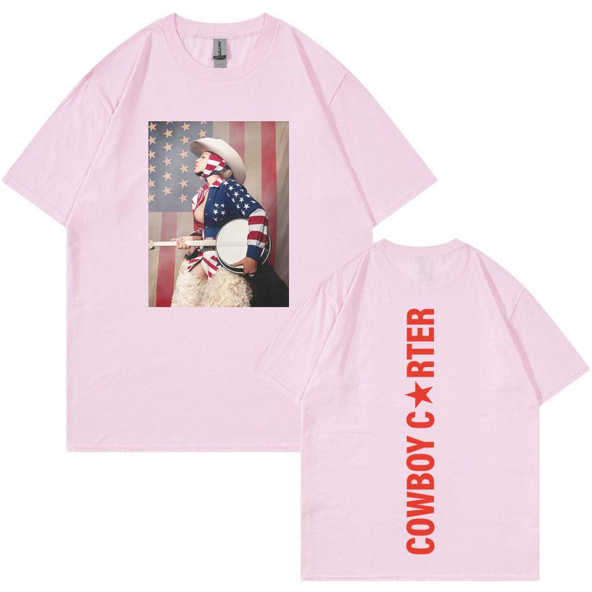 Beyonce Cowboy Carter Trendy Tour Print Tshirts Mens High Quality Oversized Aesthetic Summer Casual Tee Shirts Unisex Fans Gift