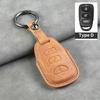 3 + 1 Buttons Leather Car Remote Key Case Cover Shell Fob For Hyundai for Kia Tucson Sonata Santa FE Carens Protector Key Fob