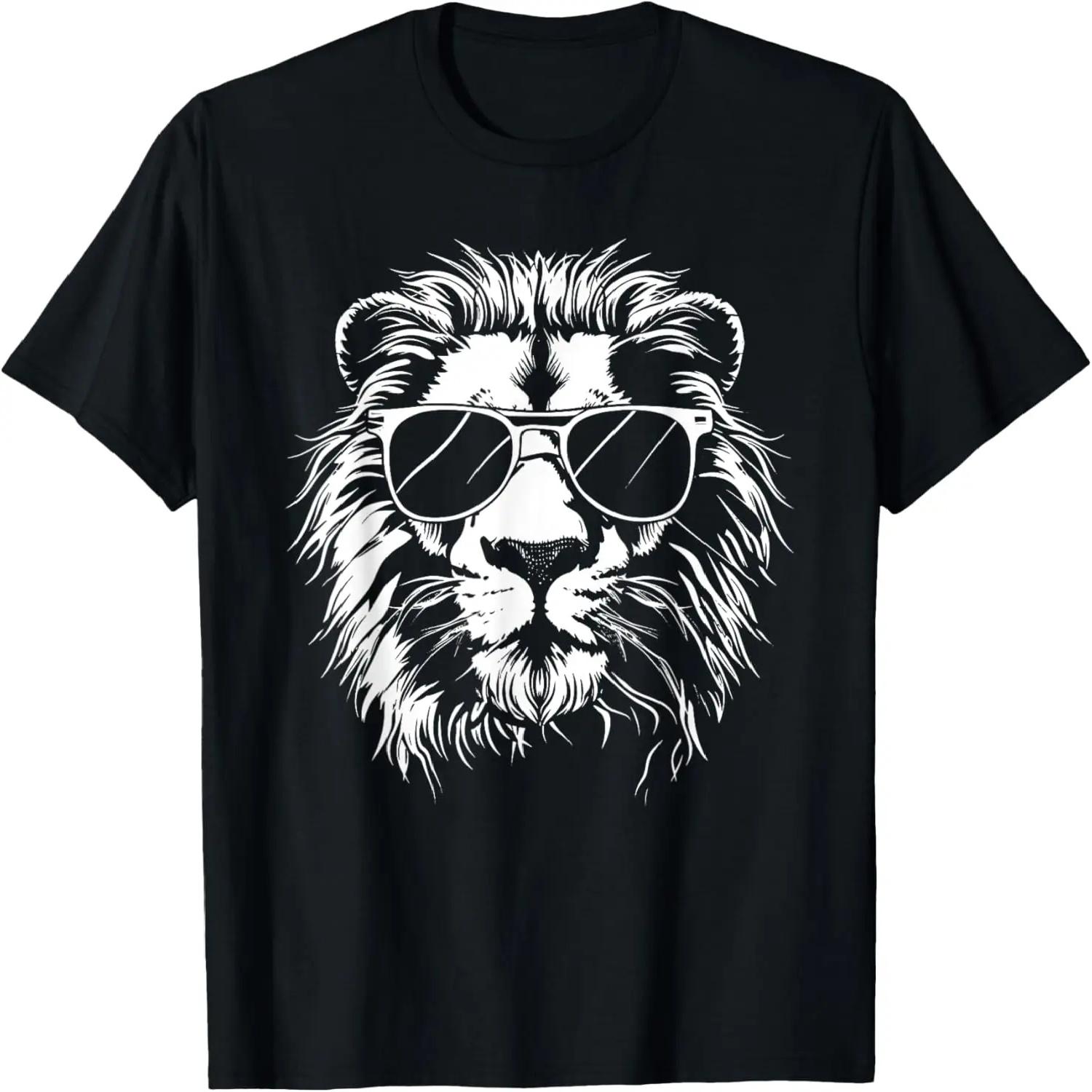 Lion Sunglasses Graphic T-Shirt S