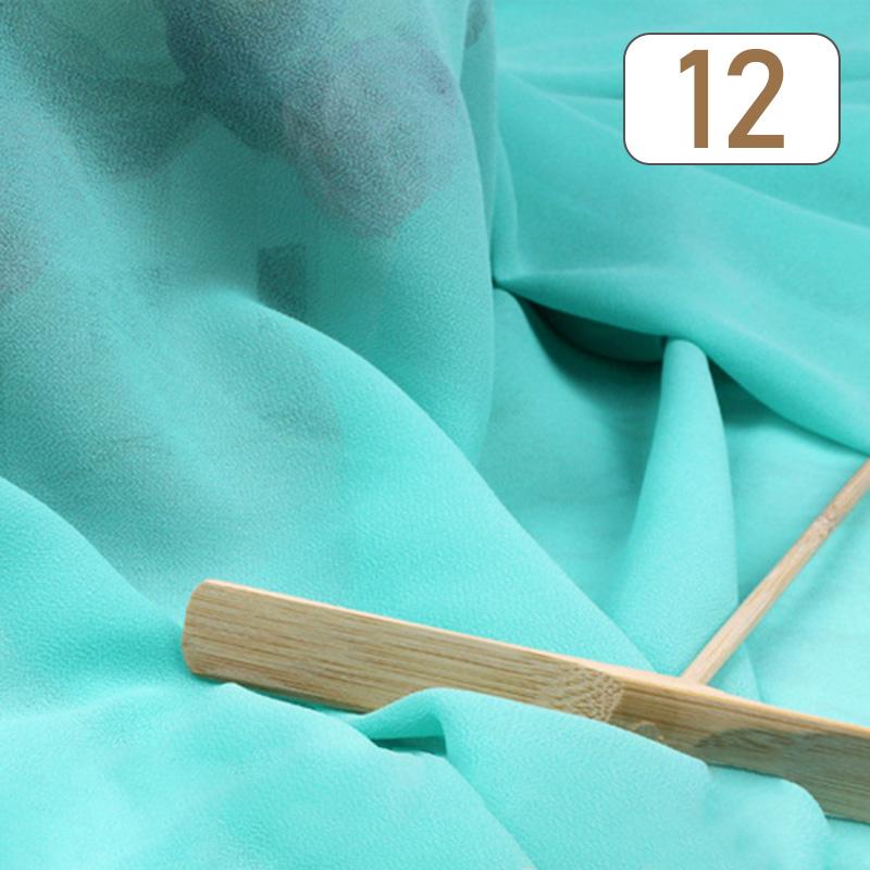 1/3/5M 75D Tessuto Chiffon Perla Georgette Tulle Chiffon Tessuto Trasparente Poliestere Materiale Morbido e Drappeggiato Per Tenda Abito Fodera