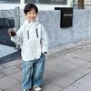 2025 Spring & Autumn Boys' Cargo Jeans: Trendy, Loose-Fit, Casual Long Pants for Kids