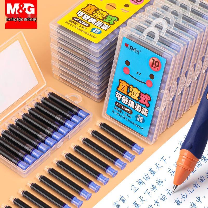 

ALC47606 Erasable 0.9ml Fountain Pen Ink Cartridge, 3.4mm Caliber, Direct-fill, Replaceable. 10 Black Non-Erasable Cartridges/Box
