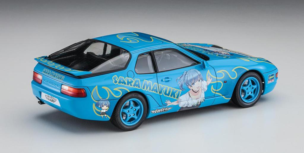 Hasegawa Porsche 968 Tamago Girls Maiyuki Sara Plastic Model Kit SP615 1/24 w/Figure (Automobile)