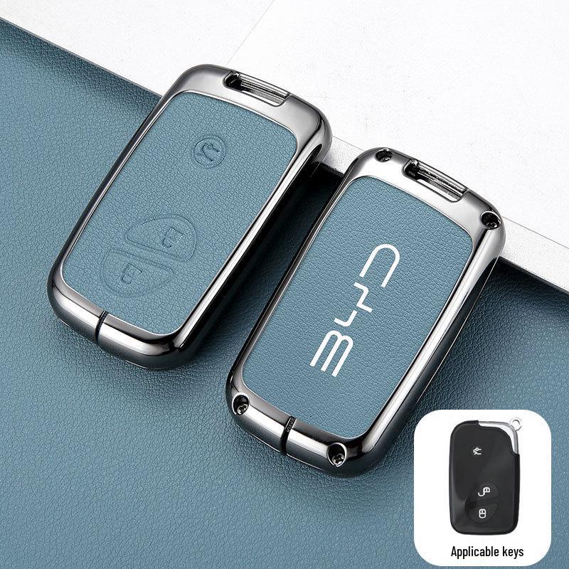 Exquisite Metal Key Shell with Buckle for 2015 BYD Tang DM